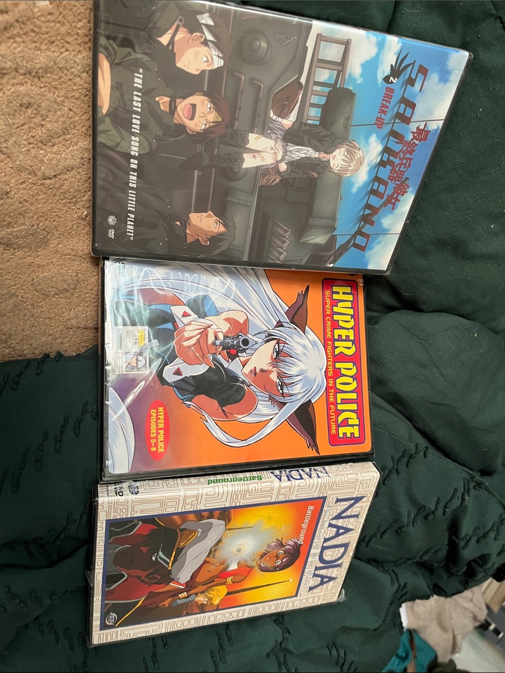 Lot of 3 NIB Hyper Police (Orange) Anime DVD - Saikano, and Nadia all new
